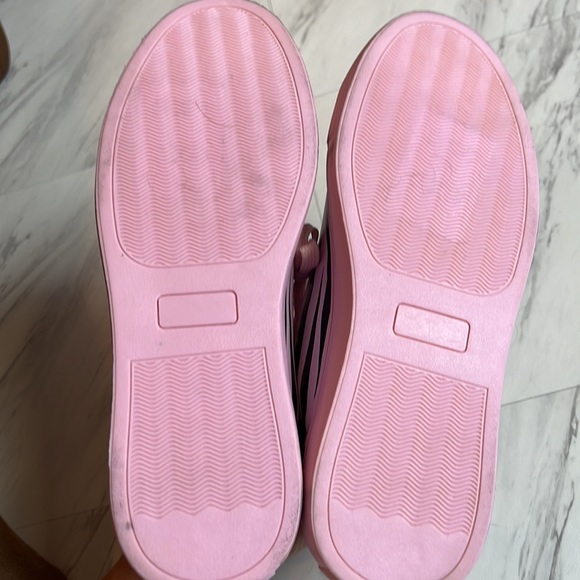 Roberto Cavalli Class pink black zebra trainer sneaker lace up size 39 9 shoe - Picture 8 of 10